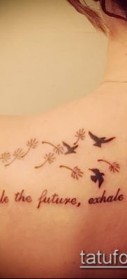 фото одуванчик с птицами (Dandelion Tatto) (значение) — пример рисунка — 031 tatufoto.com