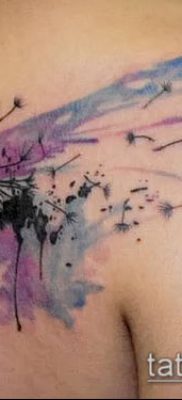 фото одуванчик с птицами (Dandelion Tatto) (значение) — пример рисунка — 046 tatufoto.com
