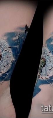 фото одуванчик с птицами (Dandelion Tatto) (значение) — пример рисунка — 052 tatufoto.com