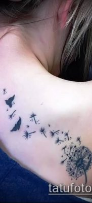 фото одуванчик с птицами (Dandelion Tatto) (значение) — пример рисунка — 057 tatufoto.com