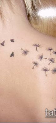 фото одуванчик с птицами (Dandelion Tatto) (значение) — пример рисунка — 058 tatufoto.com