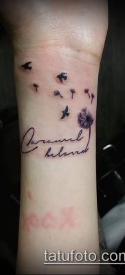 фото одуванчик с птицами (Dandelion Tatto) (значение) — пример рисунка — 072 tatufoto.com