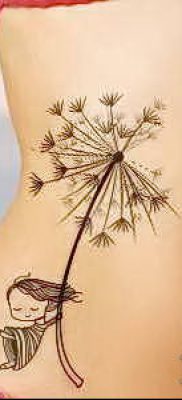 фото одуванчик с птицами (Dandelion Tatto) (значение) — пример рисунка — 075 tatufoto.com