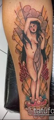фото тату Афродита (Венера) (tattoo Venus) (значение) — пример рисунка — 026 tatufoto.com