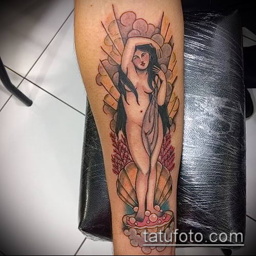 фото тату Афродита (Венера) (tattoo Venus) (значение) - пример рисунка - 026 tatufoto.com