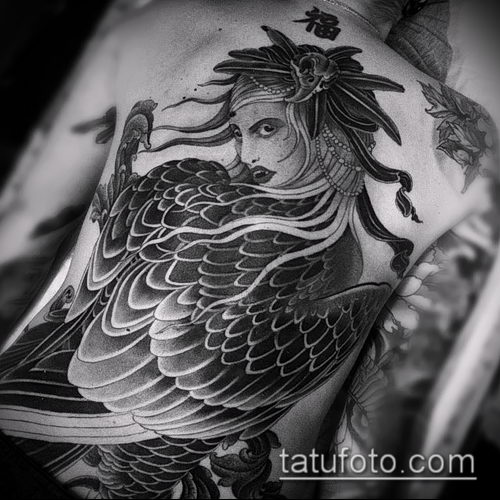фото тату Гарпии (значение) - пример интересного рисунка тату - 019 tatufoto.com