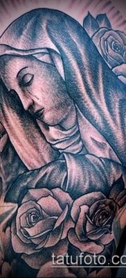 фото тату Дева Мария (значение) — пример интересного рисунка тату — 089 tatufoto.com