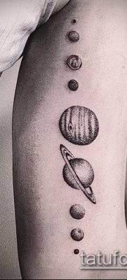 фото тату Сатурн (tattoo Saturn) (значение) — пример рисунка — 007 tatufoto.com