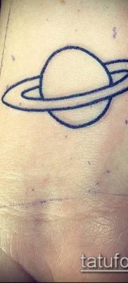 фото тату Сатурн (tattoo Saturn) (значение) — пример рисунка — 015 tatufoto.com