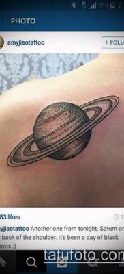 фото тату Сатурн (tattoo Saturn) (значение) — пример рисунка — 039 tatufoto.com