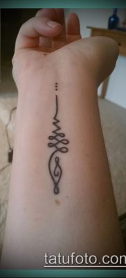 фото тату Уналоме (tattoo Unalome) (значение) — пример рисунка — 045 tatufoto.com