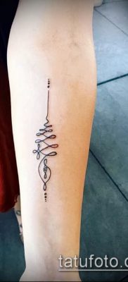 фото тату Уналоме (tattoo Unalome) (значение) — пример рисунка — 054 tatufoto.com