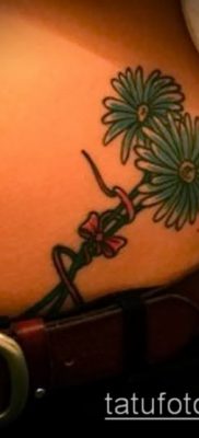 фото тату василек (cornflower tattoo) (значение) — пример рисунка — 013 tatufoto.com
