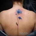 фото тату василек (cornflower tattoo) (значение) - пример рисунка - 030 tatufoto.com
