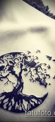 фото тату дуб (tattoo oak) (значение) — пример рисунка — 017 tatufoto.com
