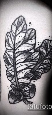 фото тату дуб (tattoo oak) (значение) — пример рисунка — 021 tatufoto.com