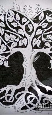фото тату дуб (tattoo oak) (значение) — пример рисунка — 025 tatufoto.com