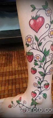 фото тату клубника (Strawberry Tattoos) (значение) — пример рисунка — 032 tatufoto.com