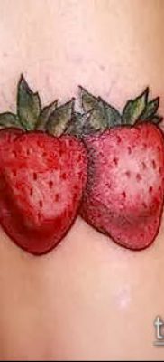 фото тату клубника (Strawberry Tattoos) (значение) — пример рисунка — 041 tatufoto.com
