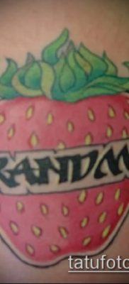 фото тату клубника (Strawberry Tattoos) (значение) — пример рисунка — 054 tatufoto.com