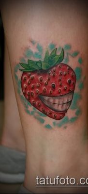фото тату клубника (Strawberry Tattoos) (значение) — пример рисунка — 063 tatufoto.com