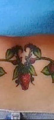 фото тату клубника (Strawberry Tattoos) (значение) — пример рисунка — 065 tatufoto.com