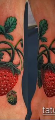 фото тату клубника (Strawberry Tattoos) (значение) — пример рисунка — 068 tatufoto.com