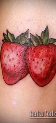 фото тату клубника (Strawberry Tattoos) (значение) — пример рисунка — 071 tatufoto.com