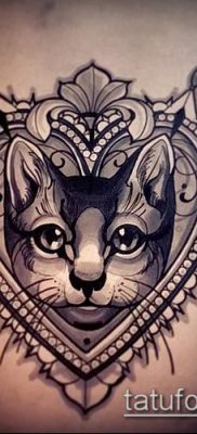 фото тату кот (значение) — пример интересного рисунка тату — 006 tatufoto.com