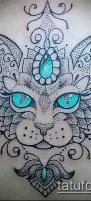 фото тату кот (значение) — пример интересного рисунка тату — 029 tatufoto.com