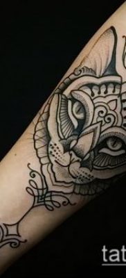 фото тату кот (значение) — пример интересного рисунка тату — 037 tatufoto.com