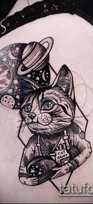 фото тату кот (значение) — пример интересного рисунка тату — 045 tatufoto.com