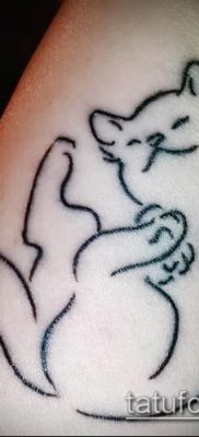 фото тату кот (значение) — пример интересного рисунка тату — 057 tatufoto.com