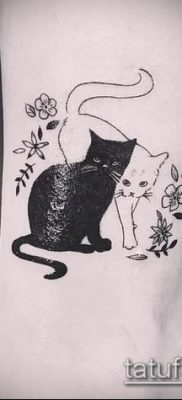 фото тату кот (значение) — пример интересного рисунка тату — 058 tatufoto.com