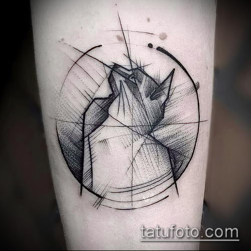 фото тату кот (значение) - пример интересного рисунка тату - 061 tatufoto.com