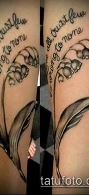 фото тату ландыши (lilies of the valley tattoo) (значение) — пример рисунка — 007 tatufoto.com