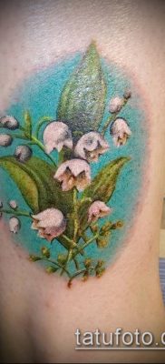 фото тату ландыши (lilies of the valley tattoo) (значение) — пример рисунка — 008 tatufoto.com