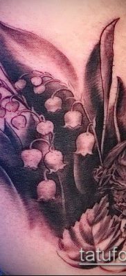 фото тату ландыши (lilies of the valley tattoo) (значение) — пример рисунка — 015 tatufoto.com