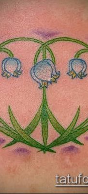 фото тату ландыши (lilies of the valley tattoo) (значение) — пример рисунка — 024 tatufoto.com