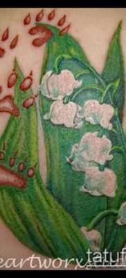 фото тату ландыши (lilies of the valley tattoo) (значение) — пример рисунка — 026 tatufoto.com