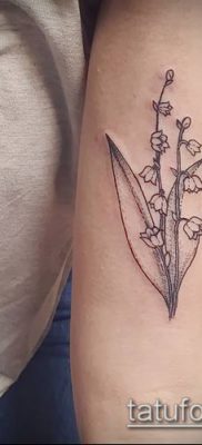 фото тату ландыши (lilies of the valley tattoo) (значение) — пример рисунка — 038 tatufoto.com