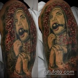 фото тату монашка (значение) - пример интересного рисунка тату - 017 tatufoto.com