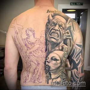 фото тату монашка (значение) - пример интересного рисунка тату - 019 tatufoto.com