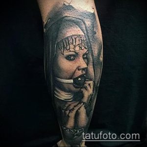 фото тату монашка (значение) - пример интересного рисунка тату - 020 tatufoto.com