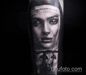 фото тату монашка (значение) - пример интересного рисунка тату - 023 tatufoto.com