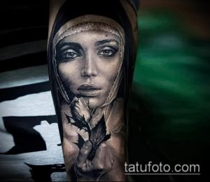 фото тату монашка (значение) - пример интересного рисунка тату - 024 tatufoto.com