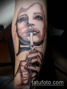 фото тату монашка (значение) - пример интересного рисунка тату - 049 tatufoto.com