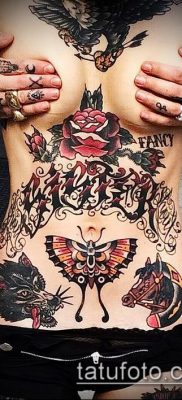 фото тату на животе (tattoo on her stomach) (значение) — пример рисунка — 010 tatufoto.com