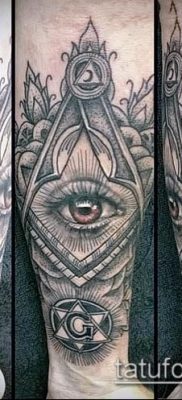 фото тату на ляжке (tattoo Masons) (значение) — пример рисунка — 023 tatufoto.com