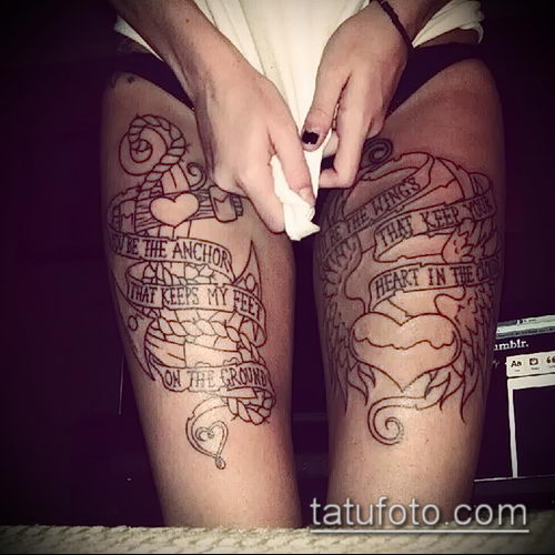 фото тату на ляжке (tattoo on thigh) (значение) - пример рисунка - 012 tatufoto.com